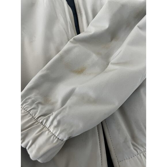 $6,950 MSRP Loro Piana Bomber Windleather Reversible Blue & Ivory Size 52 IT - Picture 13 of 14